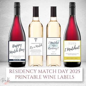 Etiquetas de vino imprimibles para el día de la residencia 2025, regalo para el día de la residencia, etiqueta de vino para el día de la residencia, regalo para la residencia de la residencia, es una residencia