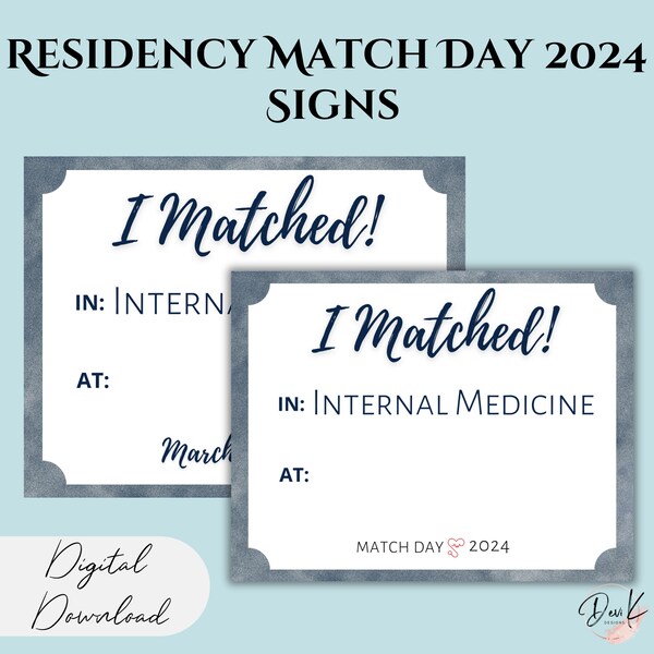 Residency Match Day Party Etsy