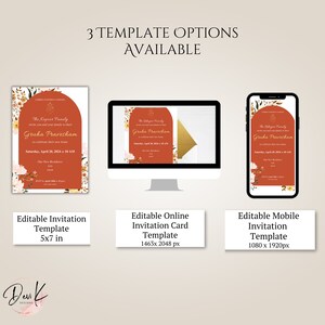 Gruha Pravesham Editable Invitation Template, Griha Pravesh Invitation, Vaastu Pooja Invite Card, Indian Housewarming, Pooja Invitation image 4