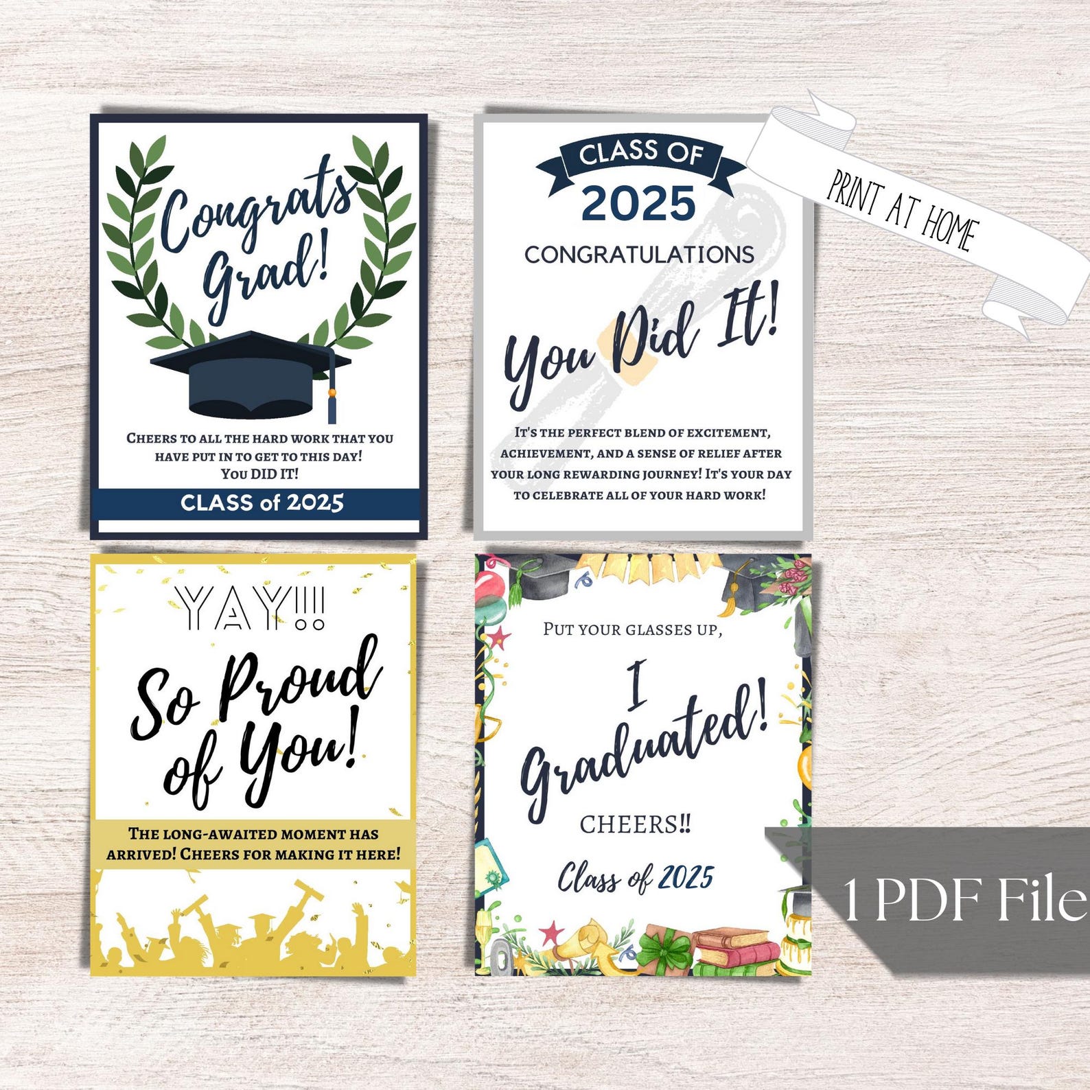Graduation Round Label Graduation Wine Bottle Label 2025, Printable Champagne Labels, Grad ...