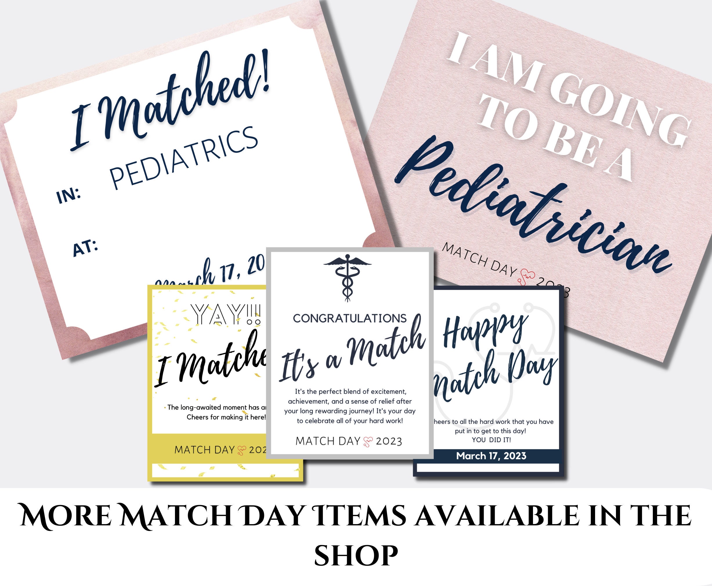 Congratulations on Your Residency Match Card Residency Match Etsy