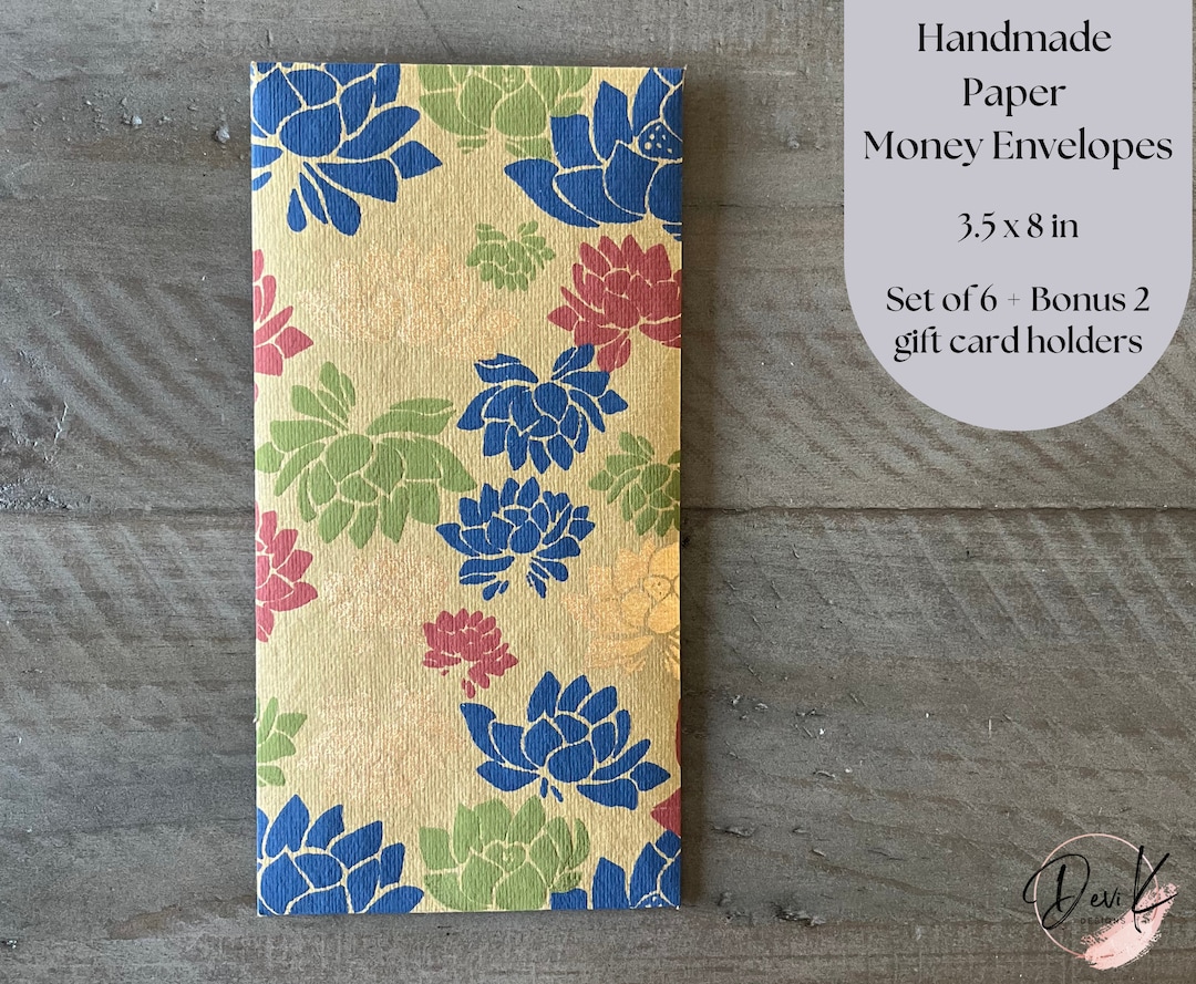 Money Envelopes Lotus Cash Envelopes Gift Shagun Envelopes Etsy