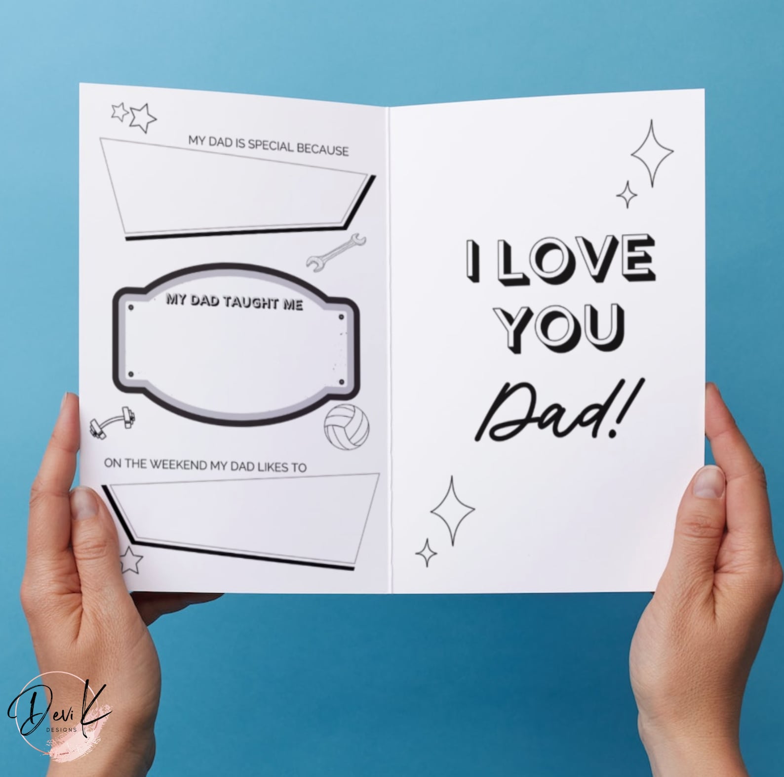 World's Best Dad,all About Dad Printable Book for Birthday Father's Day ...
