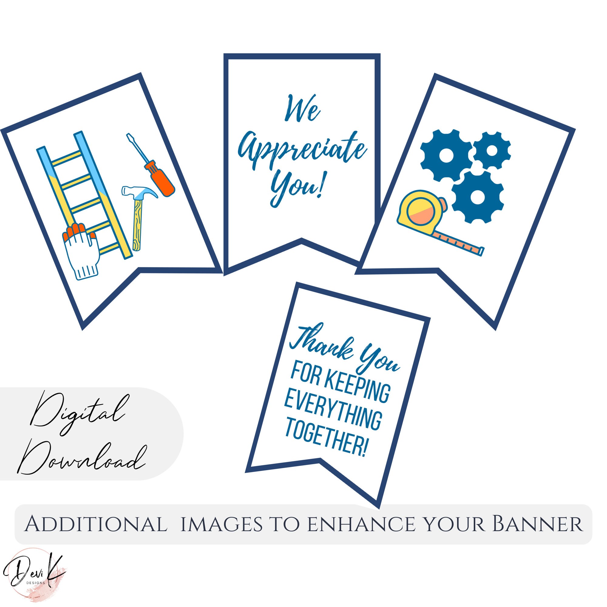 Happy National Maintenance Day Week Printable Banner, Appreciation Week ...