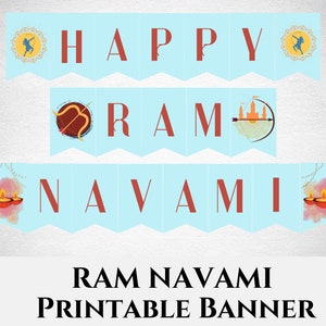Ram Navami Banner, Hindu Celebration, Digital Download, Hindu Culture for Kids, Bal Sanskar
