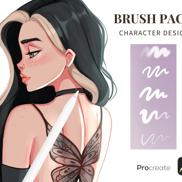 Procreate Brush Pack | Essential Brushes | Portrait brush set | fjord wind | Character Brushes