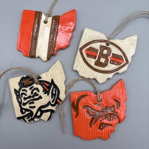 Cleveland Browns Ohio Ornament