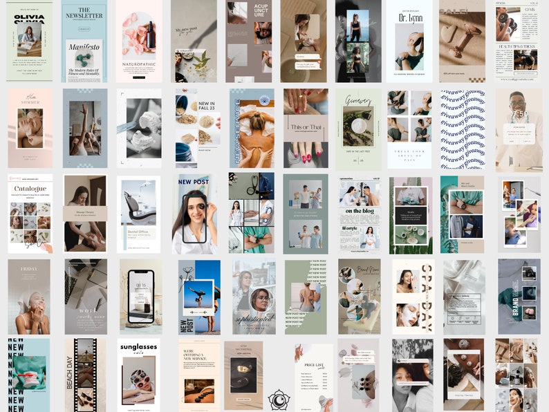 K&ouml;nnte beinhalten: Eine Collage aus Bildern, die verschiedene Produkte und Dienstleistungen zeigen, darunter ein Spa, eine Zahnarztpraxis, ein Bekleidungsgesch&auml;ft und ein Sch&ouml;nheitssalon. Die Bilder sind in einem Raster angeordnet und zeigen eine Vielzahl von Farben und Stilen.