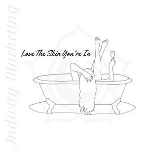Love The Skin You&#39;re In SVG | Esthetician SVG | Cut Files for Cricut | Skincare SVG | Facial svg | Self Care | Skincare | Dermatologist