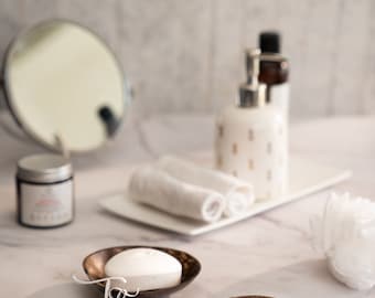 Soportes ecológicos para jabón Thenga de cáscara de coco (juego de 2)