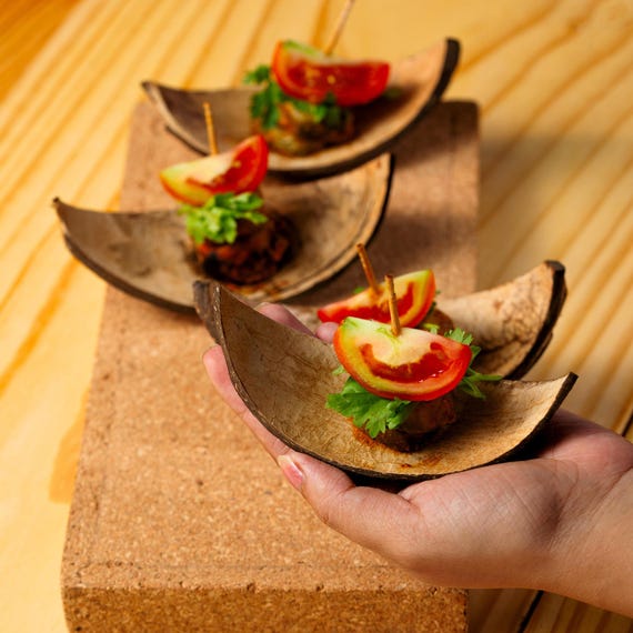 Thenga Coconut Shell Boats – Handcrafted Eco-friendly Serving