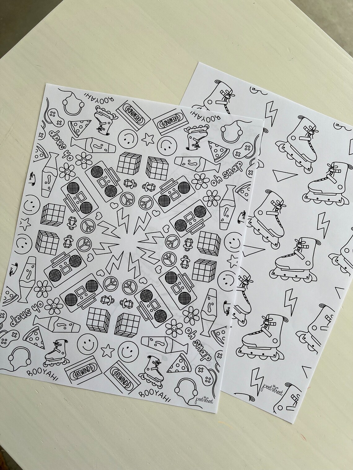 Blast From the Past Coloring Pages Printable Coloring Pages - Etsy