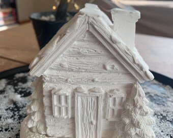 Concrete Minimalist House Incense Holder | Modern Incense Burner | Winter House | Scandinavian Decor | Handmade Collectible Miniature House