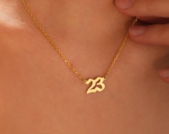 Angel Number Necklace, Custom Necklace, Number Necklace, Silver Necklace, Birthday Gift, Personalized Gifts, Gifts For Her