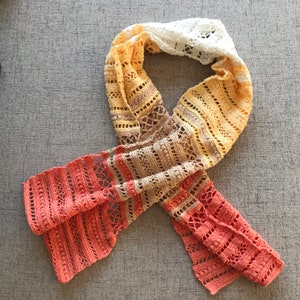 Summer Scarf Crochet PDF PATTERN