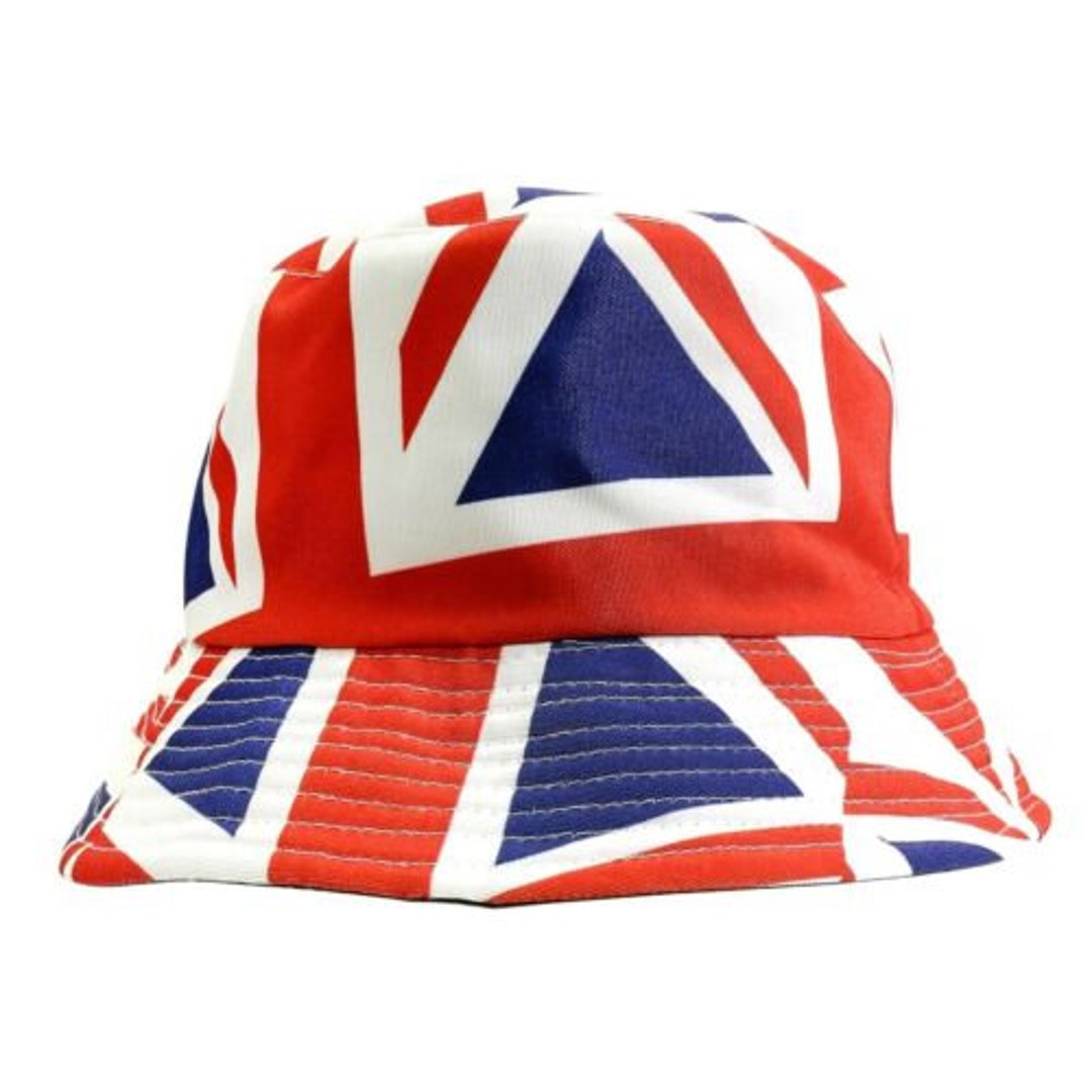 Unisex Reversible Cotton Bucket Rain Hat Union Jack Etsy