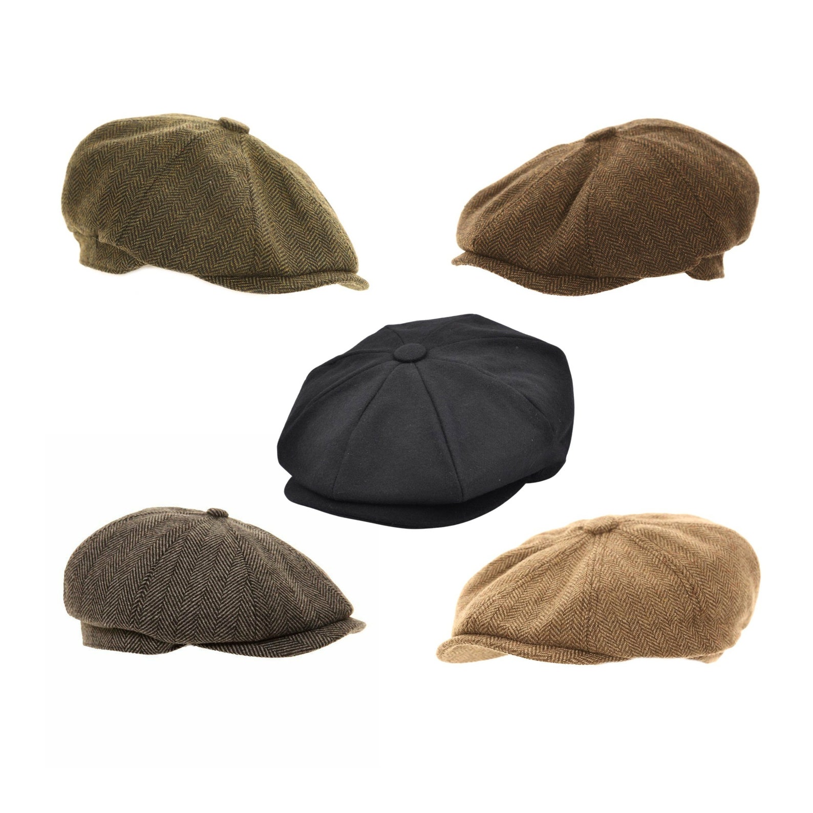 Mens Quality 8 Panel Cap Peaky Blinders Style Flat Cap.5 Etsy UK