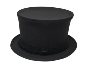 Unisex Collapsible Black Opera/Magian Top Hat, fast post from UK 48-72 hour.