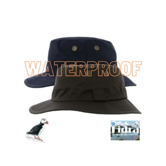 Fidra Waxed Waterproof Bush Fedora Rain 