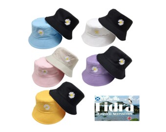 Fidra Ladies/girls Reversible flower design Bucket hat, fast free post.