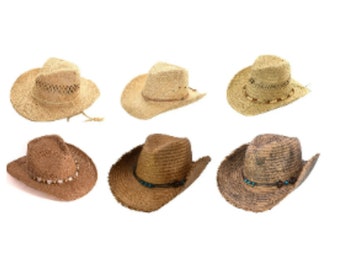 Straw Cowboy Hat - Etsy