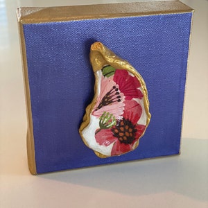 Oyster Shell Art on Canvas