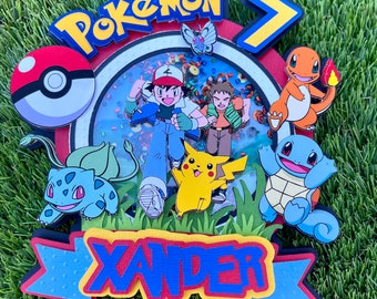 Inspired Poké Cake Topper Shaker