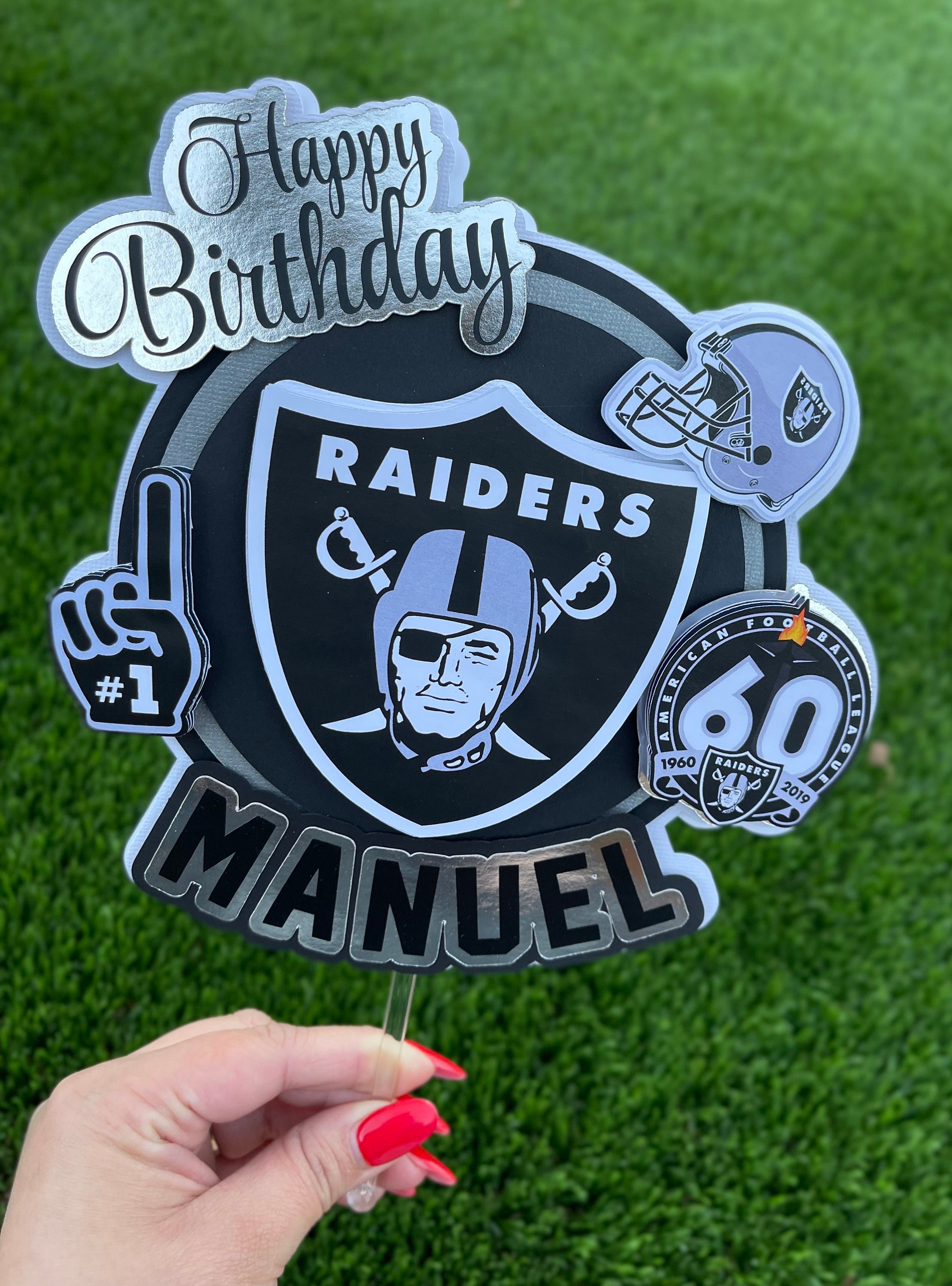 Raiders Cake Topper