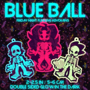 Blue Ball - Friday Night Funkin Keychain