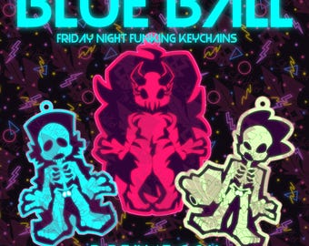Blue Ball - Friday Night Funkin Keychain