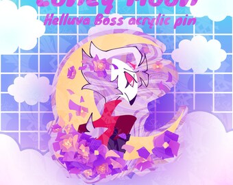 Lonely Moon - Helluva Boss Acrylic Pin