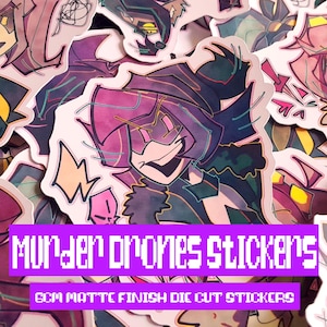 Murder Drones Die Cut Stickers