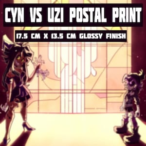 Cyn VS Uzi - Postkartendruck