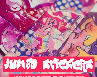 Newgrounds Jumbo Die Cut Stickers