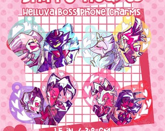Shippy Hearts - Helluva Boss Phone Charms