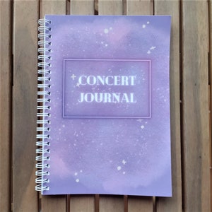 Concert journal, concert diary, concert tracker, expense tracker, concert tracking, A5 journal, agenda 2024, 2024 diary