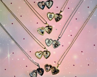 One Direction locket, One Direction necklace, Louis Tomlinson locket, Louis Tomlinson necklace, Niall Horan locket, Niall Horan necklace