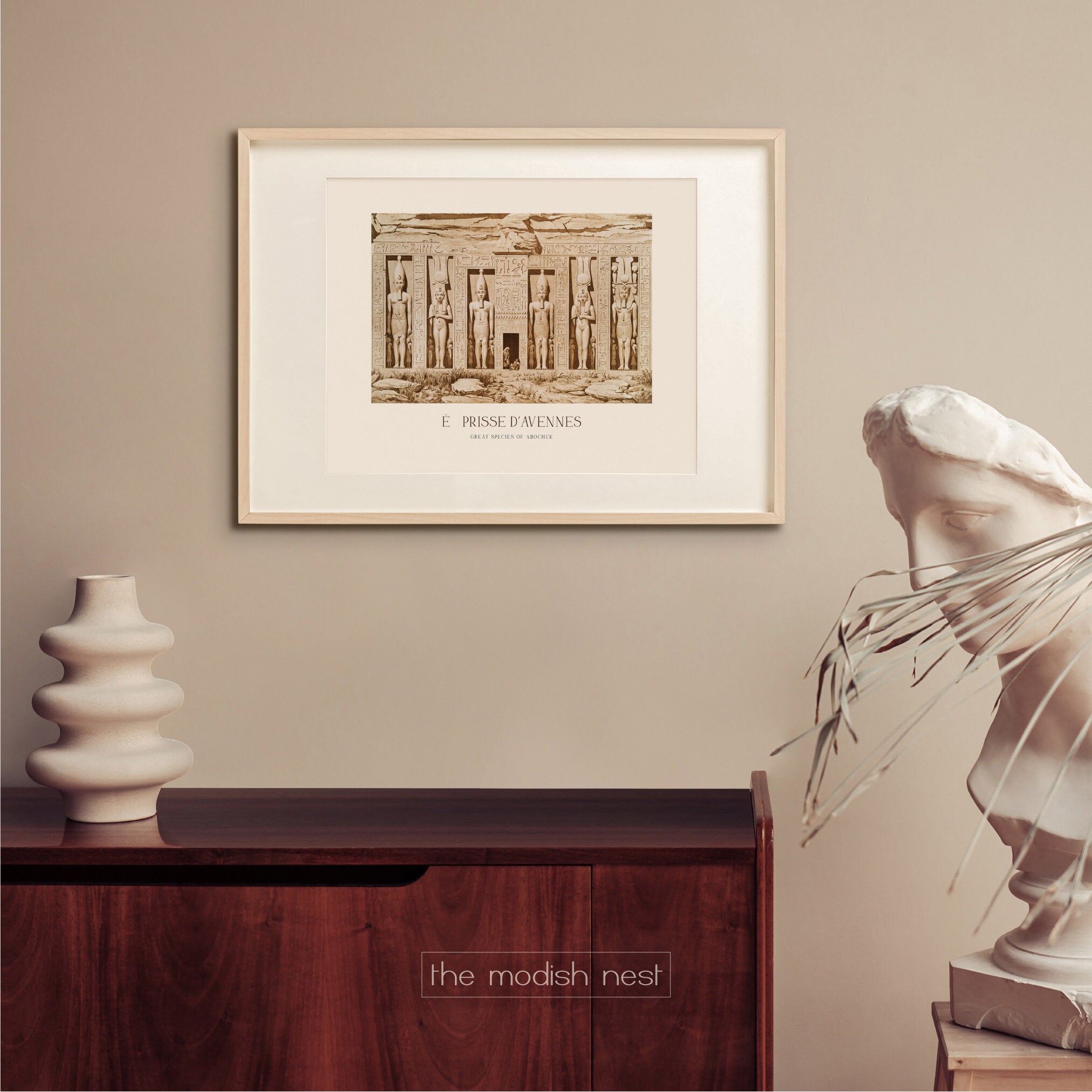 Egypt Poster | Ancient Egypt Art | Earth Tone Wall Art | Horizontal ...