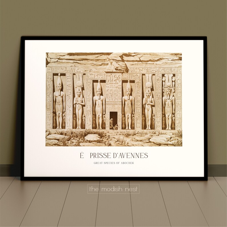 Egypt Poster | Ancient Egypt Art | Earth Tone Wall Art | Horizontal ...