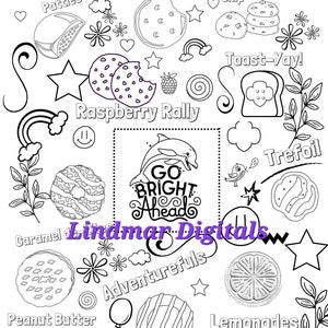 Girl Scout Cookie fun worksheets- ABC Bakers 2023 w/raspberry rally