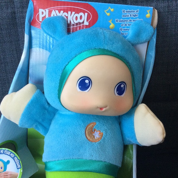 Retired Adorable Playskool Blue Gloworm NIB, NRFB