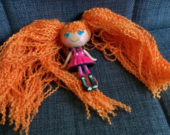 Retired Adorable Lalaloopsy Loopy Yarn Hair Bea Spells A Lot Mini Doll