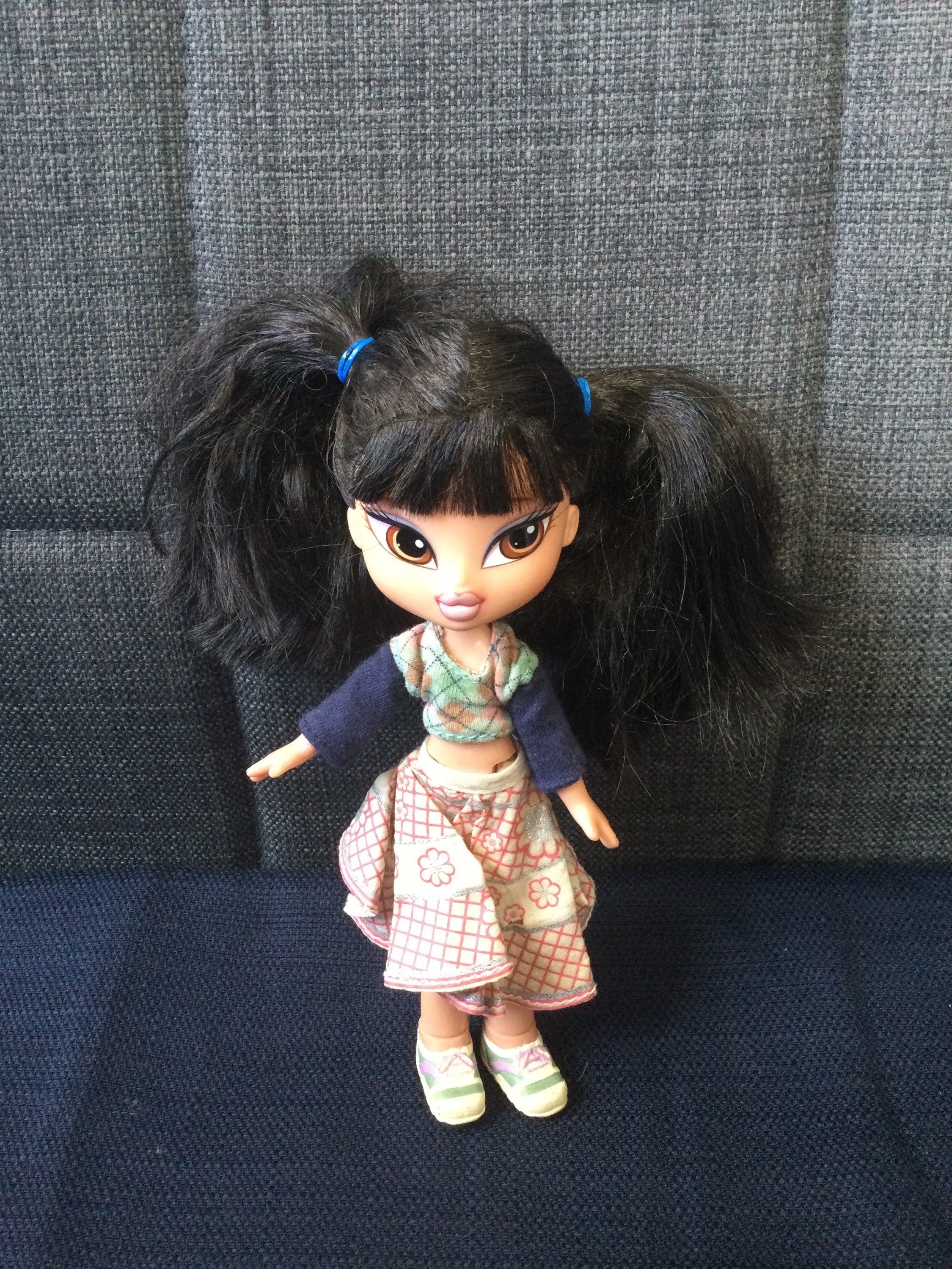 Retired Adorable Bratz Kidz Jade doll in original outfit and sneakers