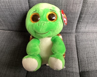 Retired Ty Beanie Boos Turbo Turtle 6 inch Plush With Tag