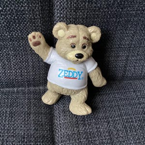 Vintage Zellers Canada Zeddy Bear, 1980s, PVC Figure or Cake