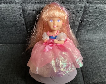 Vintage 1991 Tonka Cupcake Parfait Pink Princess Doll, Transforms into Goblet