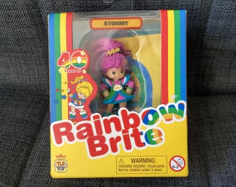 Retired 40th Anniversary Re Issue Rainbow Brite Stormy 2.5 inch Play Figure, Classic Look, New in Sealed Box