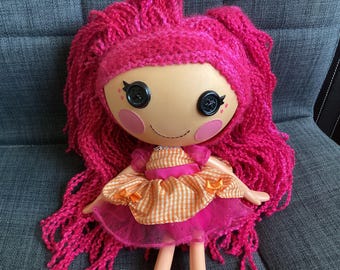 Retired Adorable Lalaloopsy Full Size Loopy Yarn Hair Tippy Tumbelina with Outfit and Shoes