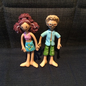 Vintage pair of Groovy Girls Bendy Figures, mini dolls, bend’ems