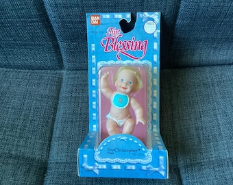 Vintage Bandai Tiny Blessings Christopher 2011 Boy Doll, New in Box